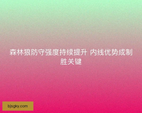 森林狼防守强度持续提升 内线优势成制胜关键